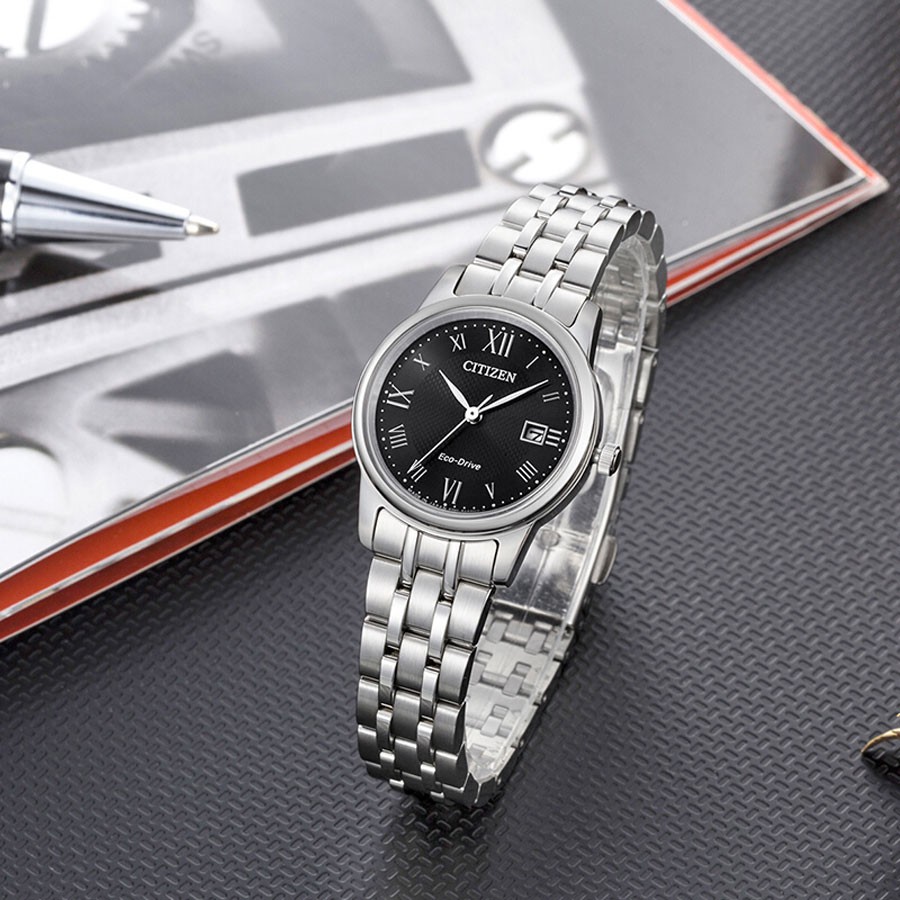 Đồng Hồ Nữ Citizen Dây Thép Không Gỉ EW2310-59E - Mặt Đen (Sapphire)