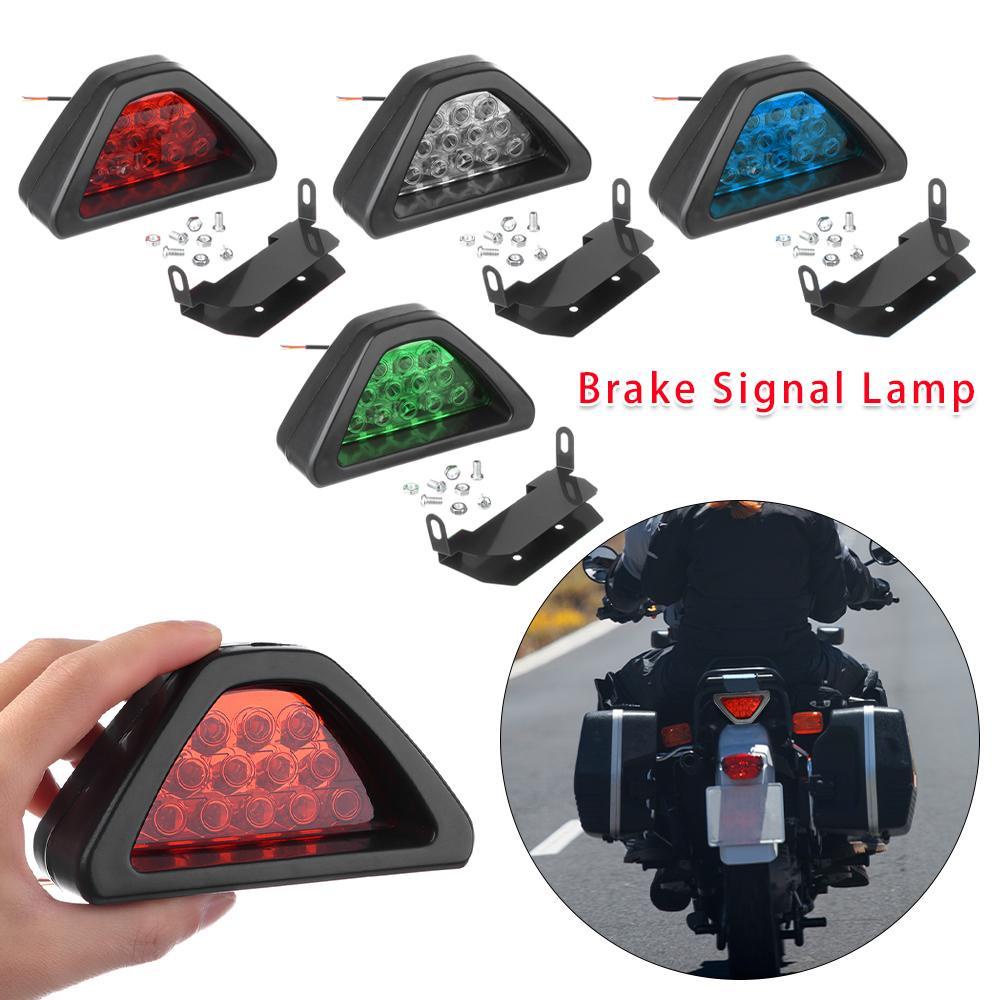 Đèn Led Tín Hiệu Hình Tam Giác 12 Bóng F1 Gắn Đuôi Xe Chuyên Dụng