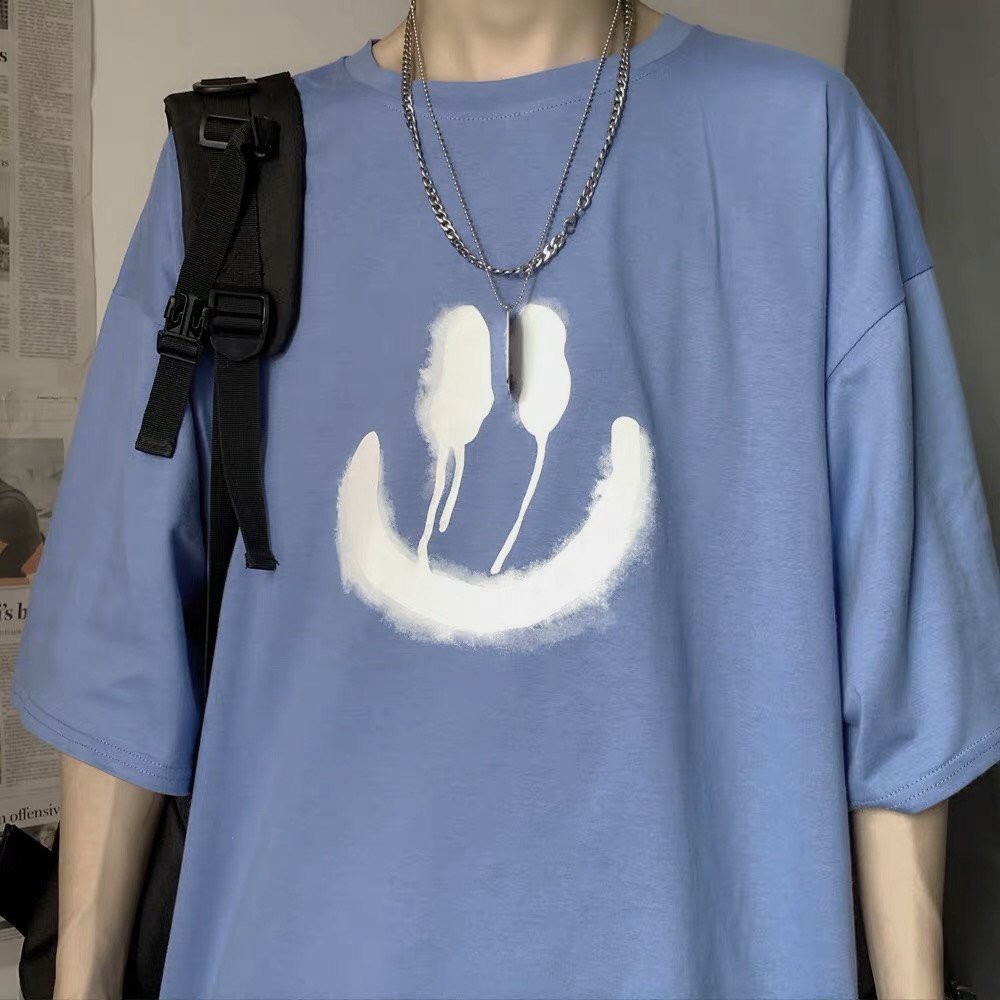 Áo phông oversize Smile Tee, JACKLANE, Áo cộc tay Unisex Jack Lane | BigBuy360 - bigbuy360.vn