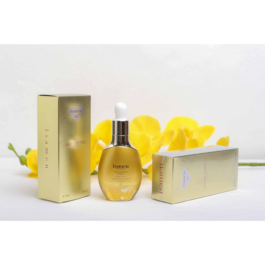 Tinh dầu cam thảo ISAMEN làm sáng da dành cho da thô sần, lỗ chân lông to | BigBuy360 - bigbuy360.vn