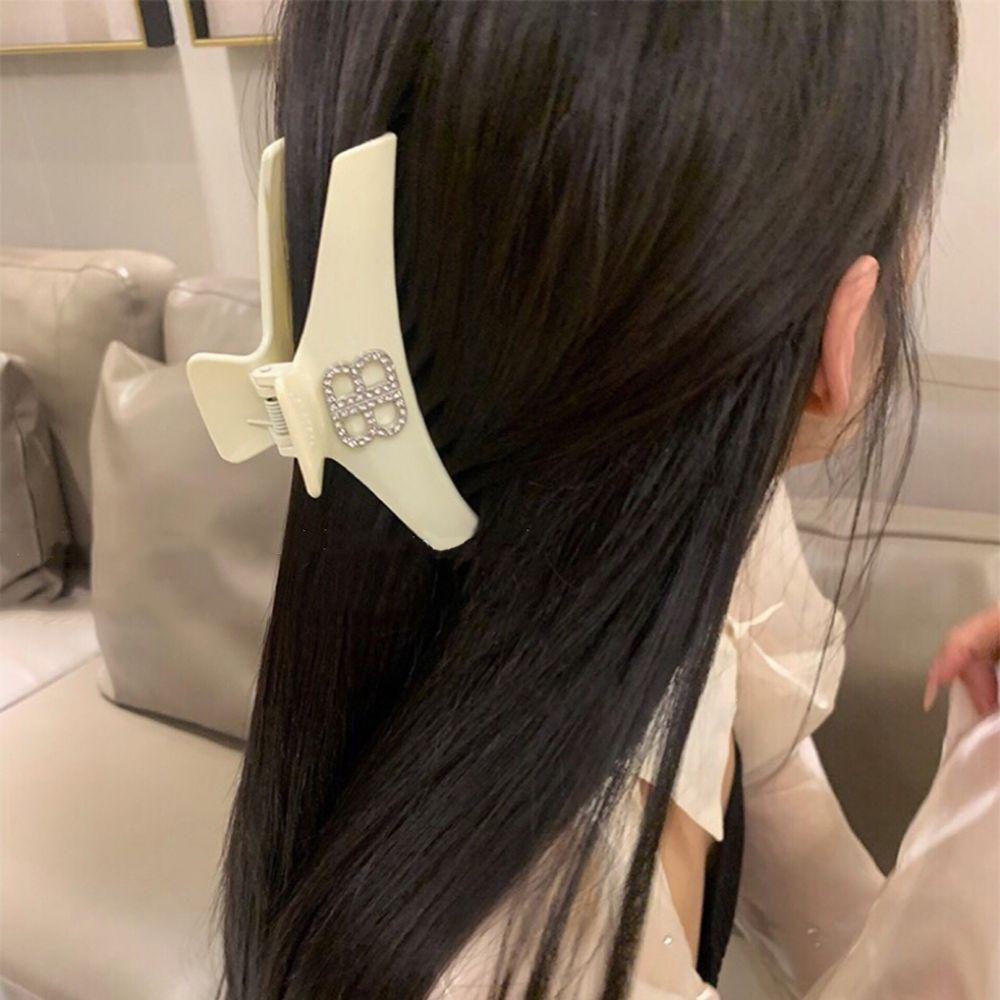 Kẹp Tóc Móng Vuốt In Chữ Thời Trang Dành Cho Nữ|Giá Đỡ Buộc Tóc Đuôi Ngựa Tiện Dụng