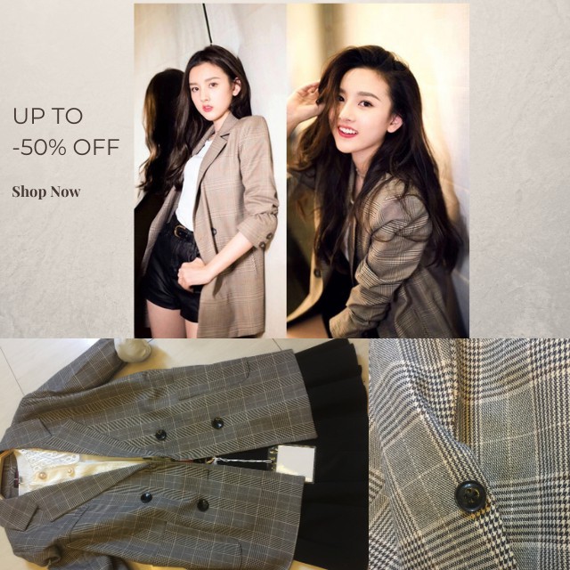 Áo Vest Blaze Kẻ Thời Trang Nữ SIÊU HOT