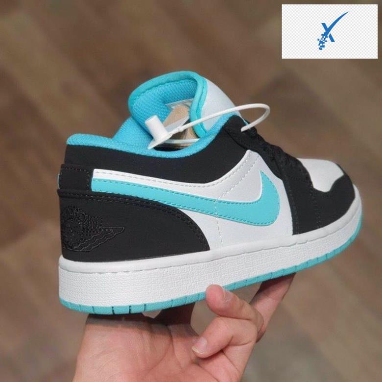 🙅 Giày Sneaker Nam Nữ - Giày Nike Jordan JD 1 Low Xanh Ngọc Cổ Thấp Cao Cấp Full Box Bill ! 🙅