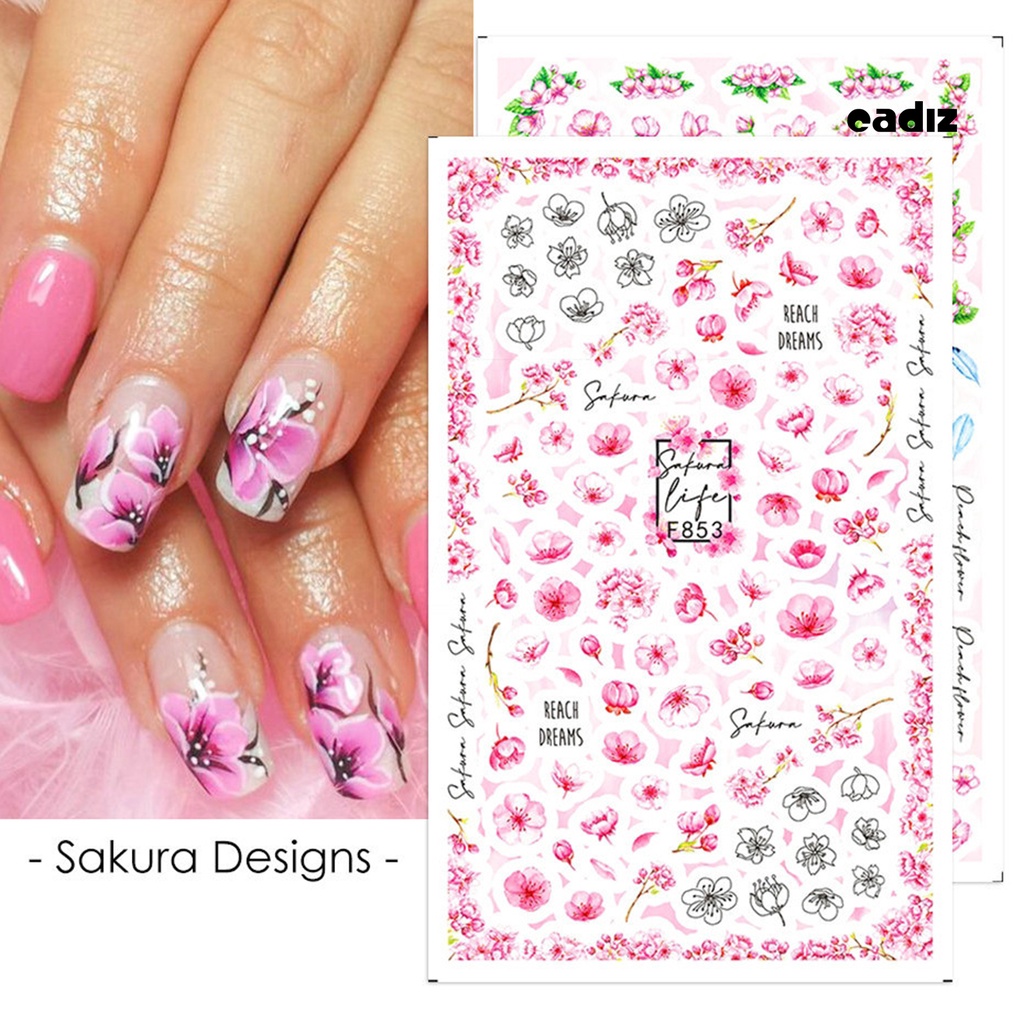 Miếng Dán Trang Trí Móng Tay Nghệ Thuật Nhiều Kiểu Họa Tiết Tùy Chọn