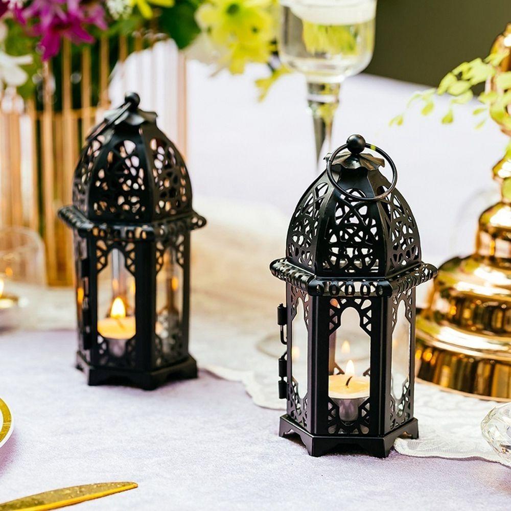 Đèn Lồng Để Bàn Chống Gió Phong Cách Ma Rốc Châu Âu Cổ Điển