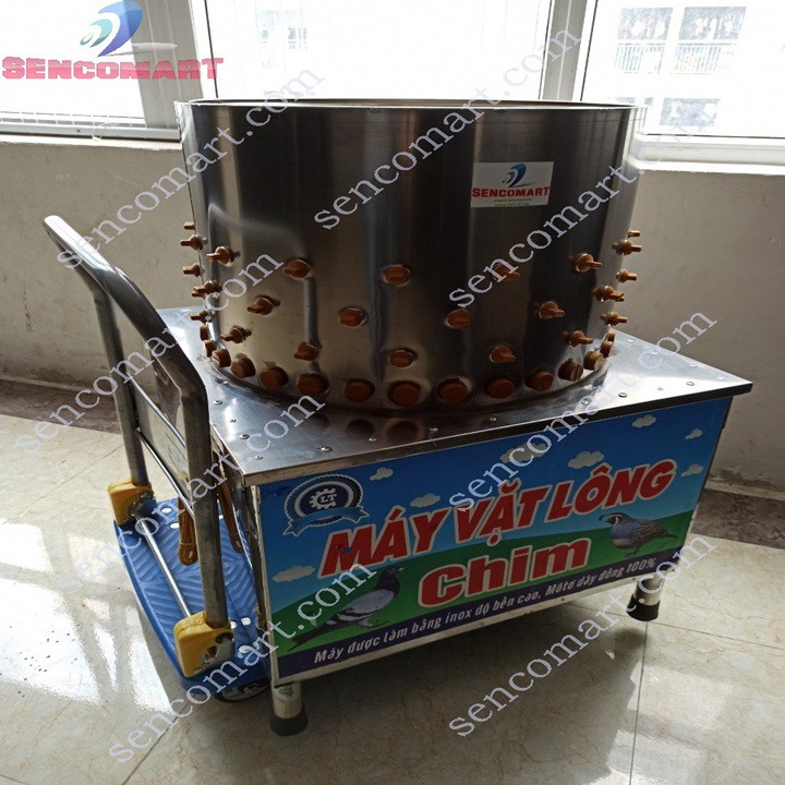 Máy vặt lông chim cút thời gian/mẻ  25- 35s/mẻ Tỷ lệ sạch trên 95%