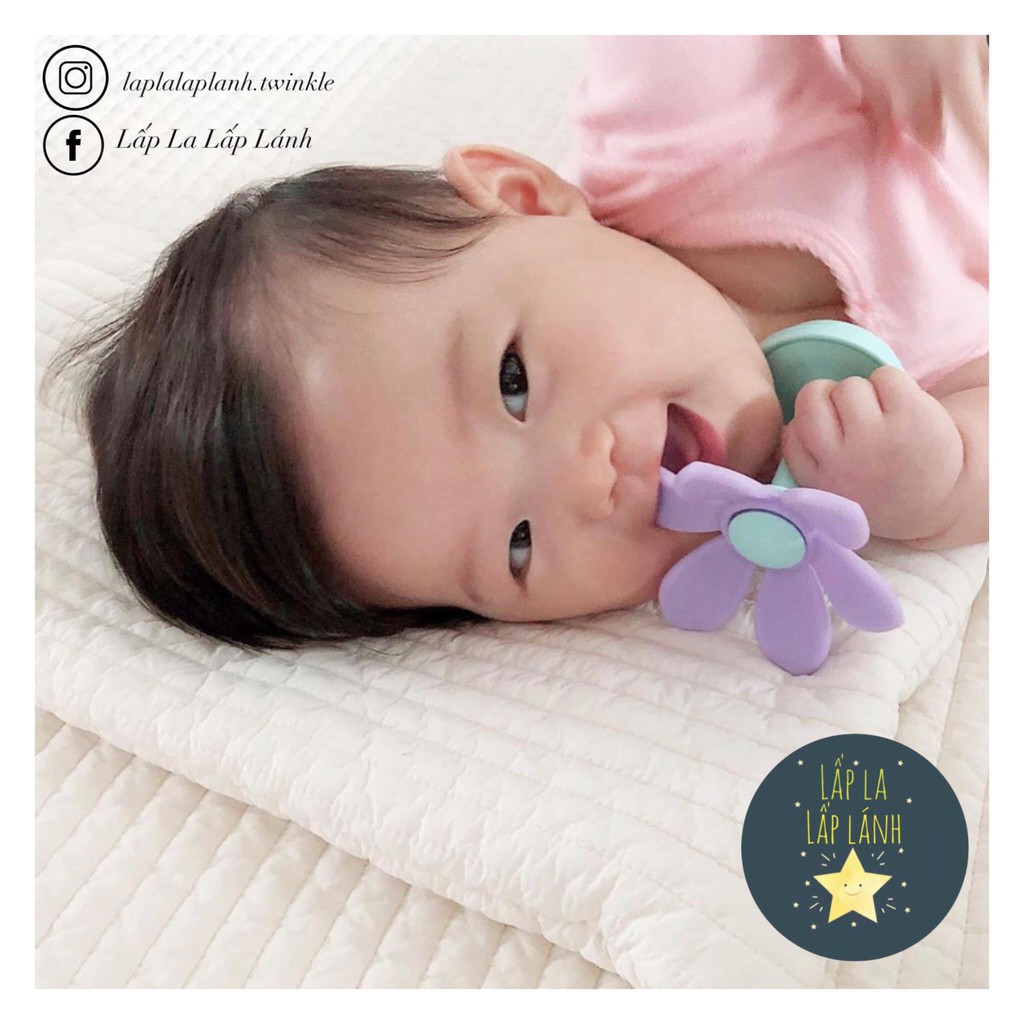 Bông hoa đa năng Coconory 4in1 Hàn Quốc cho bé ăn dặm, túi nhai chống hóc silicone, gặm nướu