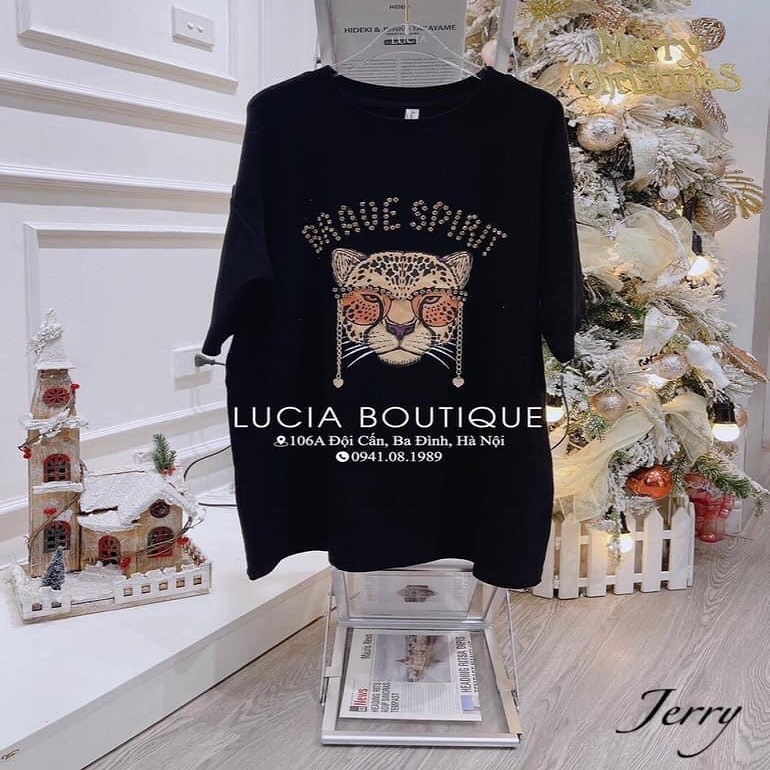 Áo phông Bigsize nữ hình con hổ, áo thun tay ngắn fom to ,chât liệu cotton khô