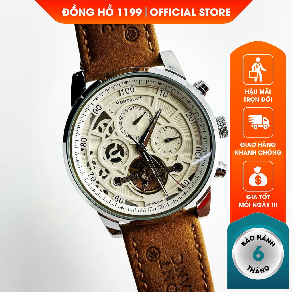 [QUÀ TẶNG] Dong ho nam - Đồng Hồ Nam Dây Da Handmade Chống Xước Chống Nước Chất Liệu Không Gỉ 11.75.JE - 1199 Watches | BigBuy360 - bigbuy360.vn