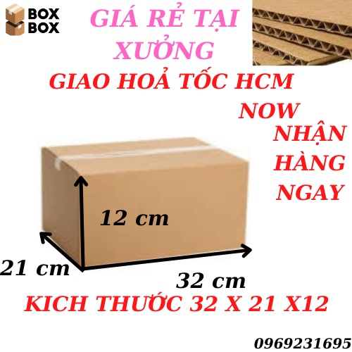 COMBO 50 thùng hộp carton bìa giấy size 32x21x12 đóng hàng đa năng tiện lợi , tiện ích GIAO HOẢ TỐC NHẬN HÀNG NGAY