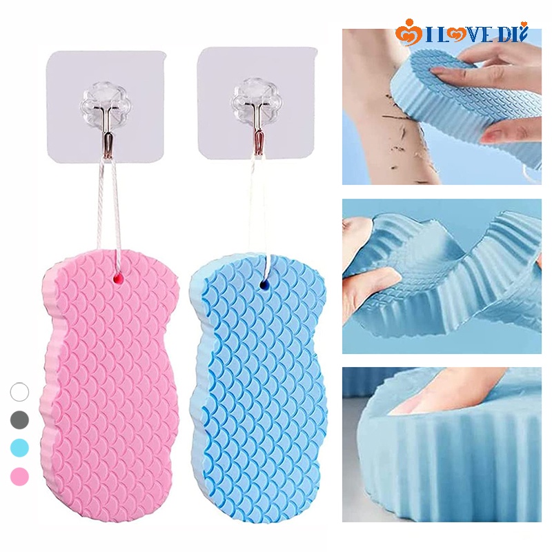 Bông Tắm Bọt Biển Đàn Hồi 3D Tẩy Tế Bào Chết Làm Sạch Da