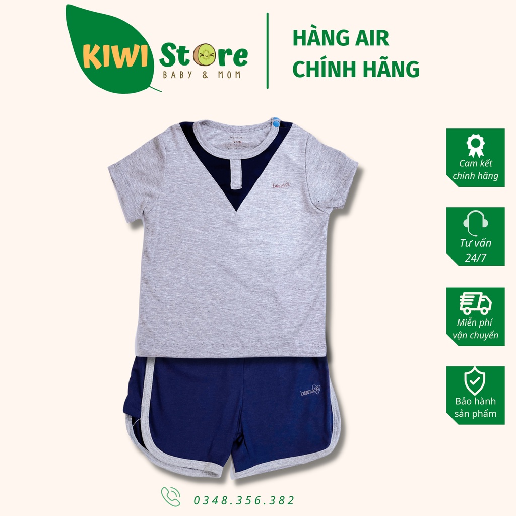 Bộ cổ trụ pettit cộc tay cho bé trai bé gái Bons99 (PT003)