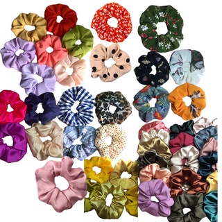 Combo 100c cột tóc scrunchies size nhỡ 4cm