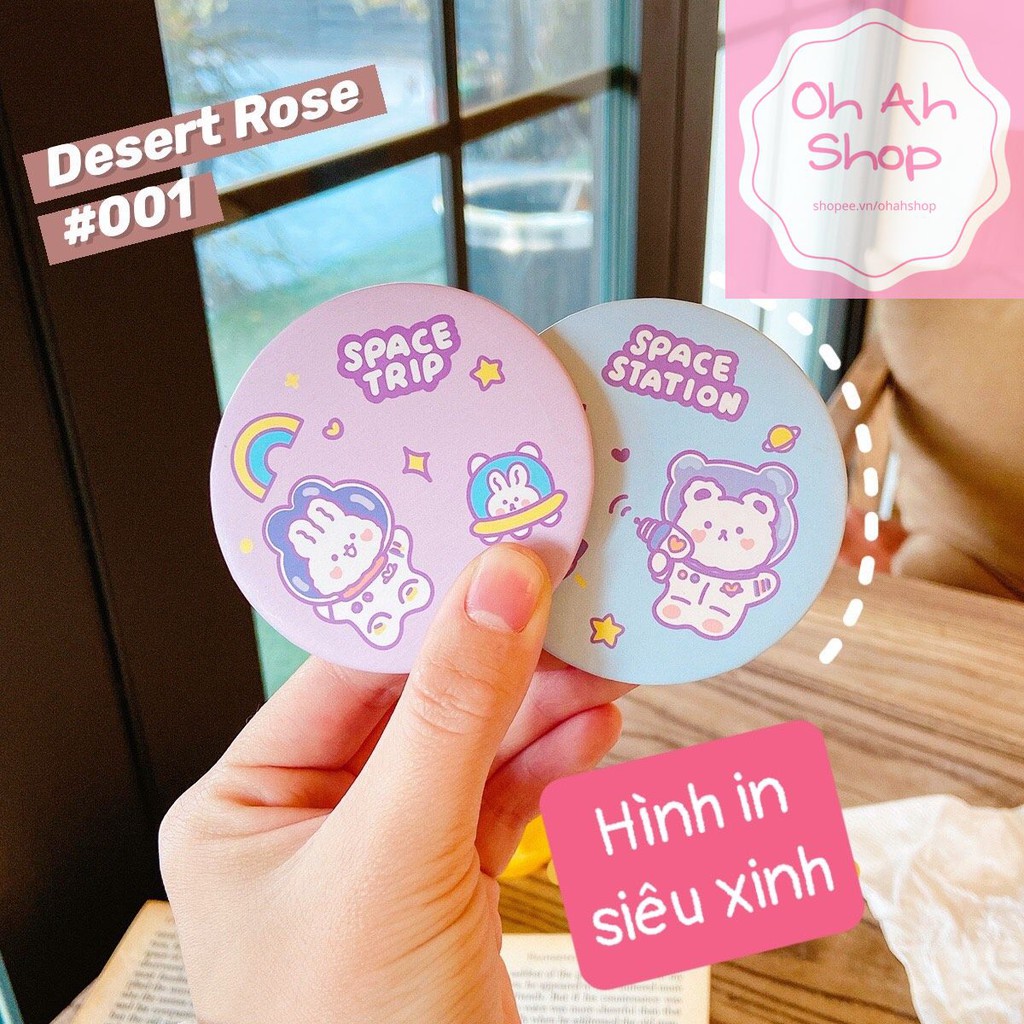 Gương Mini 1 Mặt Mẫu Mới Siêu Cute Hoạ Tiết Space