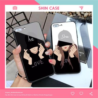 Ốp lưng iphone KÍNH SHE AND HE 5/5s/6/6plus/6s/6s plus/6/7/7plus/8/8plus/x/xs/xs max/11/11 pro/11 promax Shin Case k134