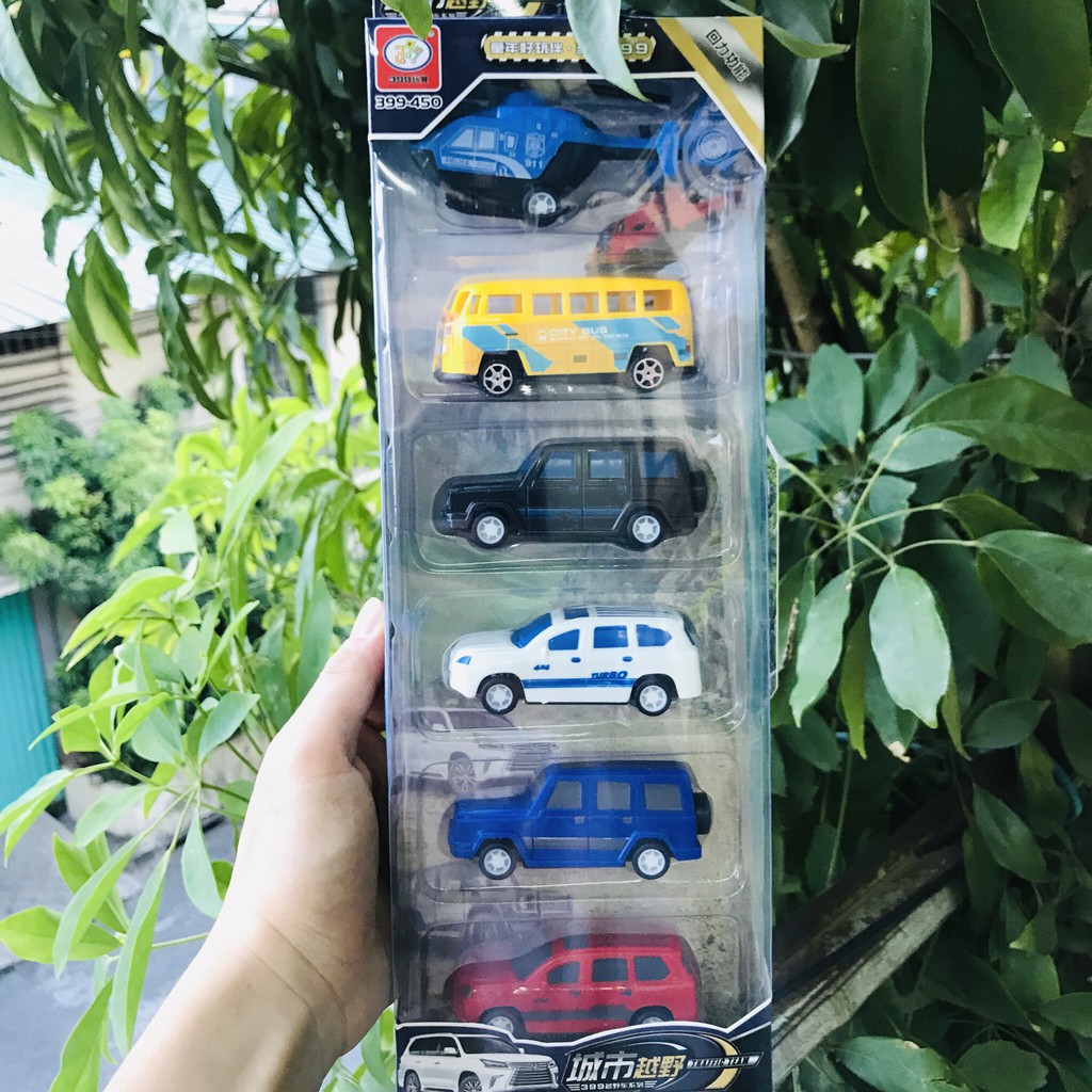 Set 6 ô tô, máy bay nhiều mẫu nhựa an toàn dành cho bé