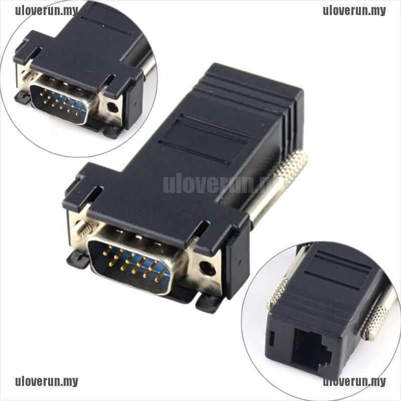 Cáp Nối Dài Vga Rgb Hdbd Sang Lan Cat5 Cat6 Rj45