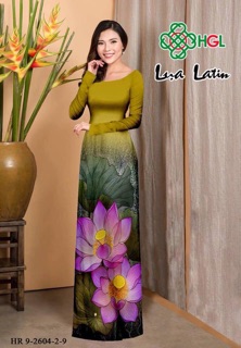 Vải áo dài lụa latin 250k/áo, 350k/bộ