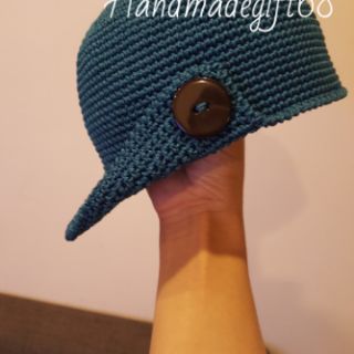 Mũ lưỡi trai sợi thô handmade cho bé (mẫu 1)