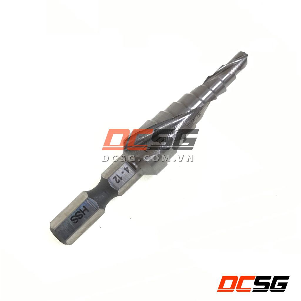 Mũi khoan bậc rãnh xoắn 4-12mm chân lục giác Makita D-46458 | DCSG