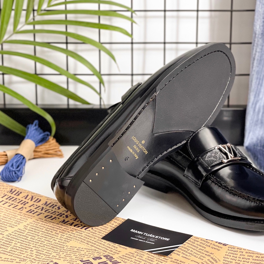 Giày nam Louis Vuittion đế cao LF08 Da bò cao cấp