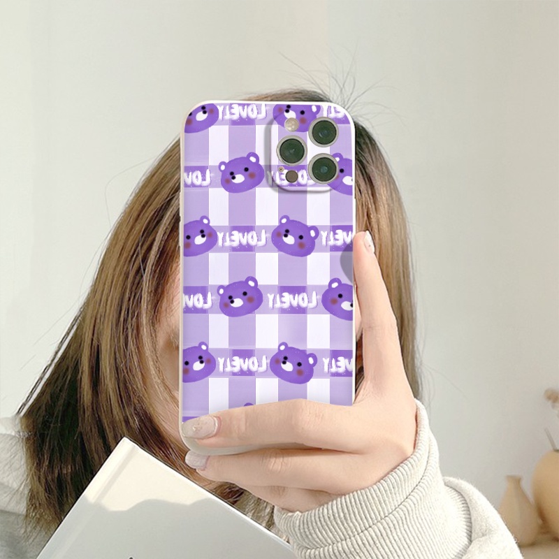 Ốp lưng iphone vuông cạnh bảo vệ cam lovely ốp iphone đủ mã 11/12/13/pro/max/plus/promax/6/6splus/7plus/8/8plus/x/xr/xs/