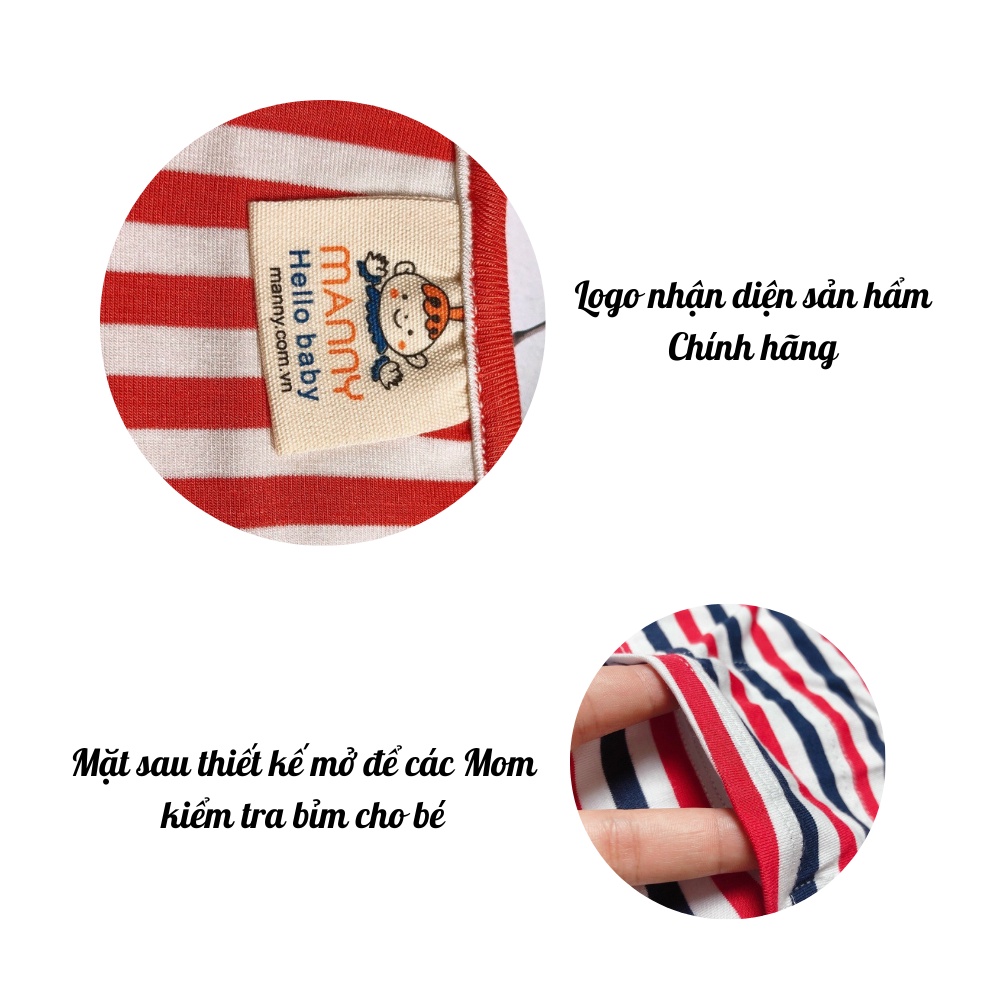 Ủ nhộng chũn Manny cao cấp chất mỏng mát cho bé cho bé từ 3- 7kg