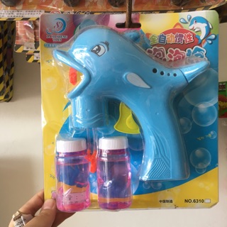 [Rẻ Vô Địch]Bộ Đồ Chơi Thổi bong bóng Hình Cá Heo Cho Bé