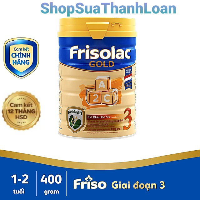 [HSD T1-2023] Sữa Bột Frisolac Gold 3 400g