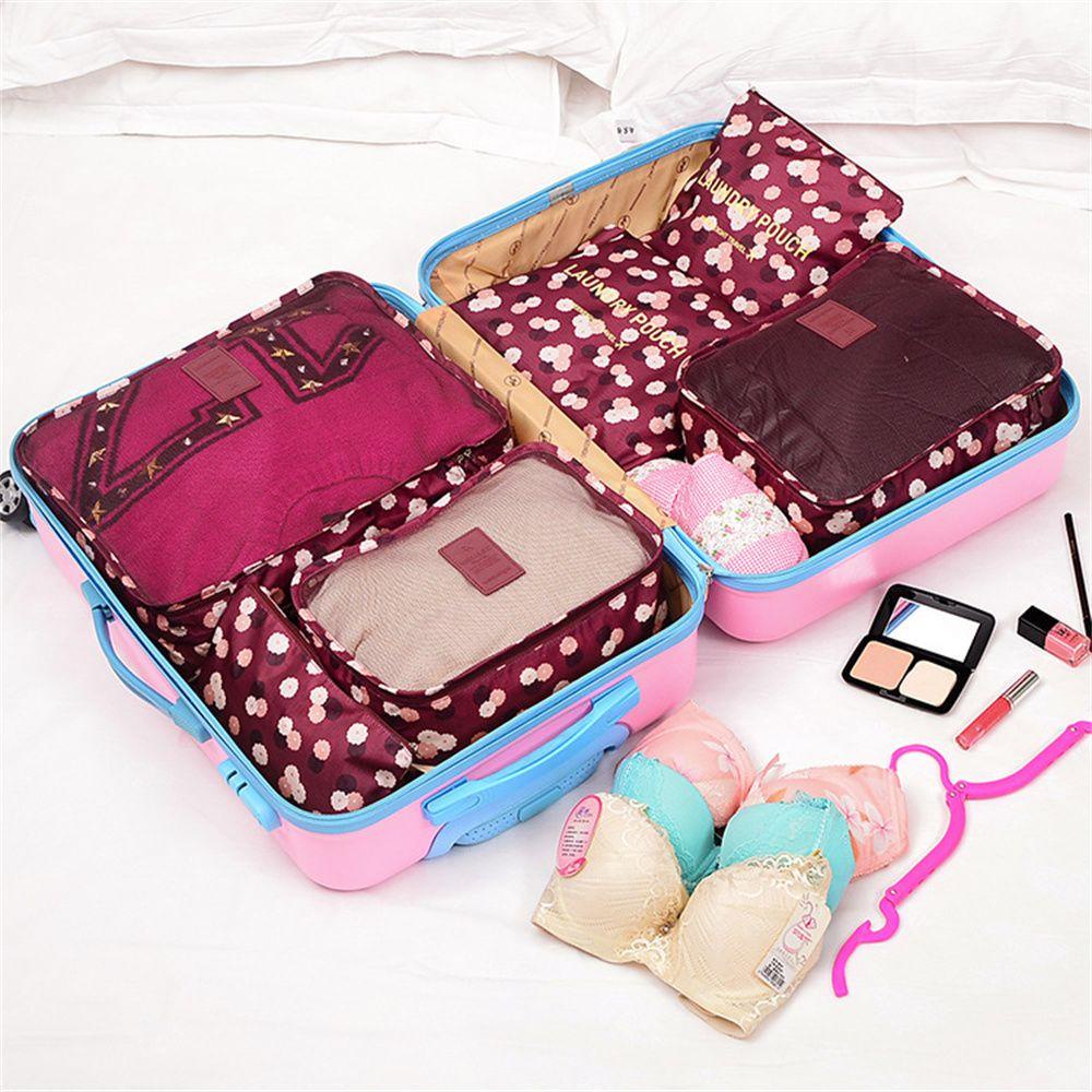 Set 6 Túi Đựng Đồ Du Lịch Chống Nước Chống Bụi Tiện Dụng