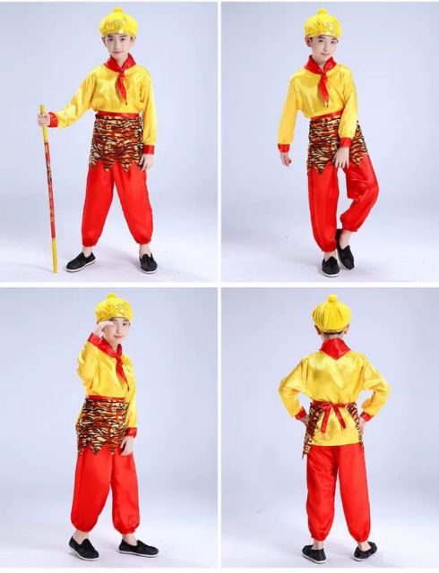Trang Phục Tôn Ngộ Không Trẻ Em -Tặng Kèm Mặt Nạ