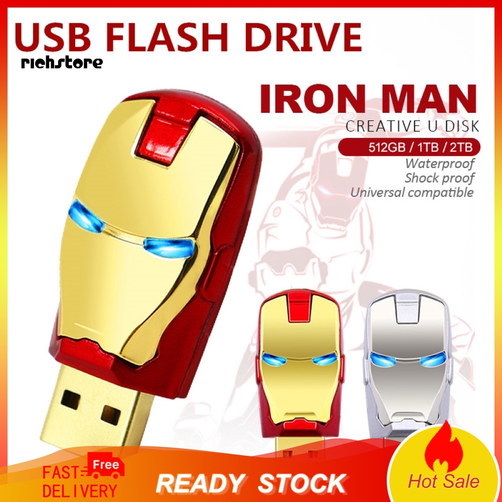 Usb 2.0 512GB 1TB 2TB Hình Iron Man | BigBuy360 - bigbuy360.vn