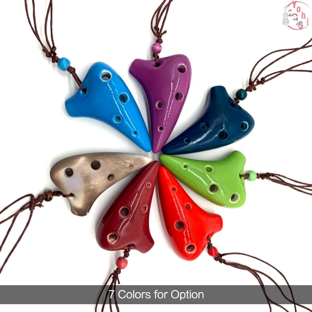 Kèn OCARINA Alto C 6 lỗ với bản nhạc thích hợp cho người yêu nhạc và người mới bắt đầu