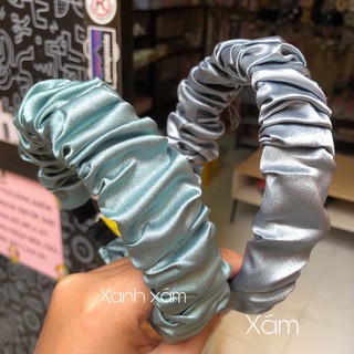 Bờm tóc headband lụa satin bóng - tiemcuaan