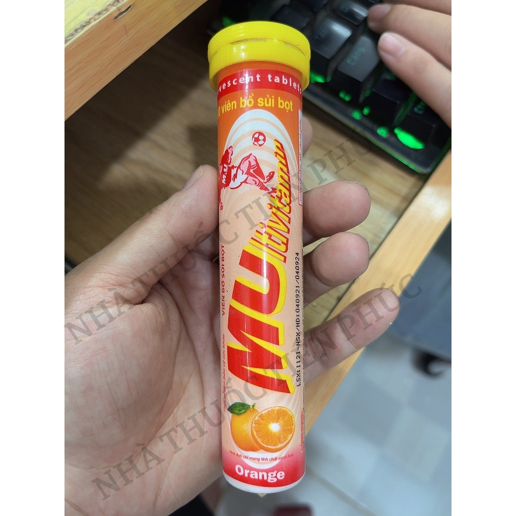 Vitamin C sủi MULTIVITAMIN PLUS tăng sức đề kháng nhiều vị  tuýp 20 Viên
