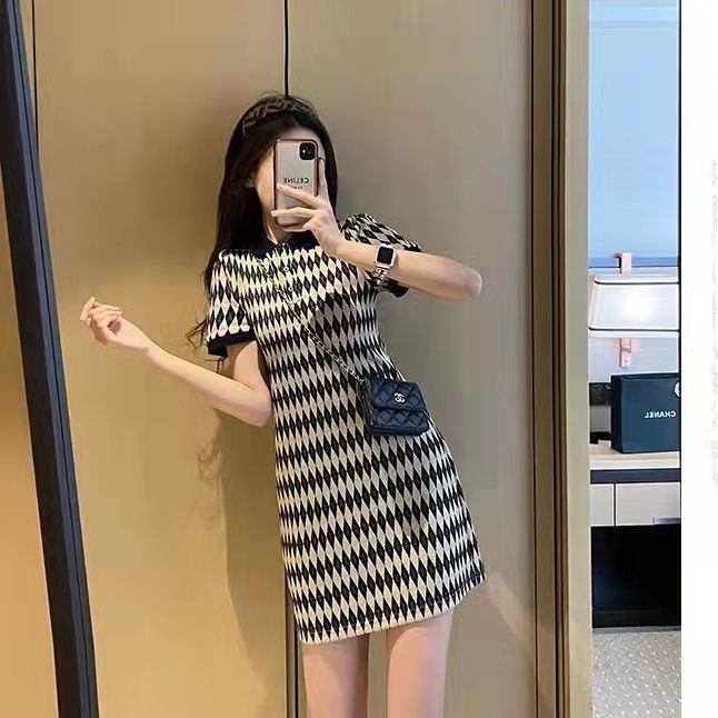 Phụ nữ Váy sọc Thời trang Váy ngắn Đi làm Trưởng thành