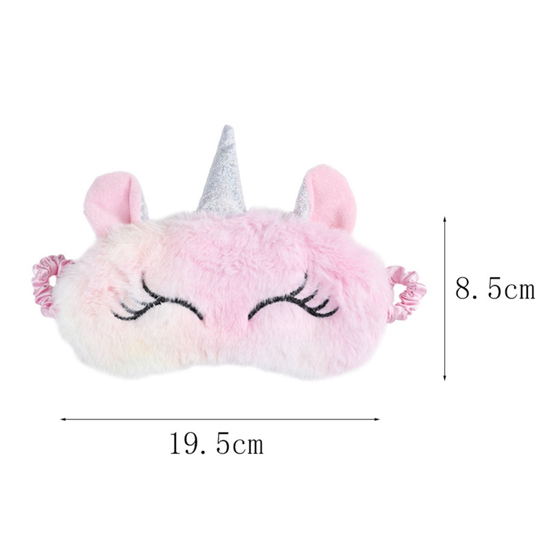 Mặt nạ che mắt khi ngủ thiết kế hình ngựa một sừng dễ thương cho bé gái | BigBuy360 - bigbuy360.vn
