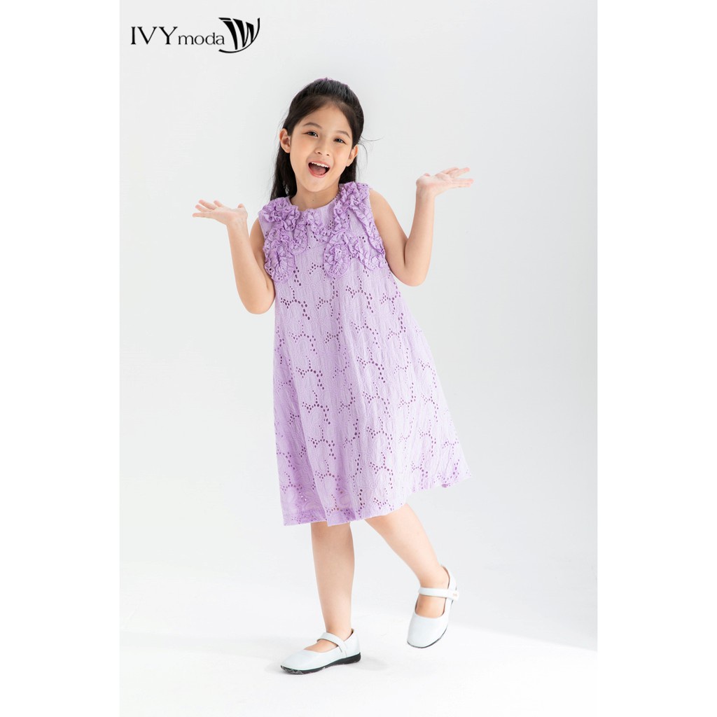 Đầm thô chữ A bé gái IVY moda MS 41G1245