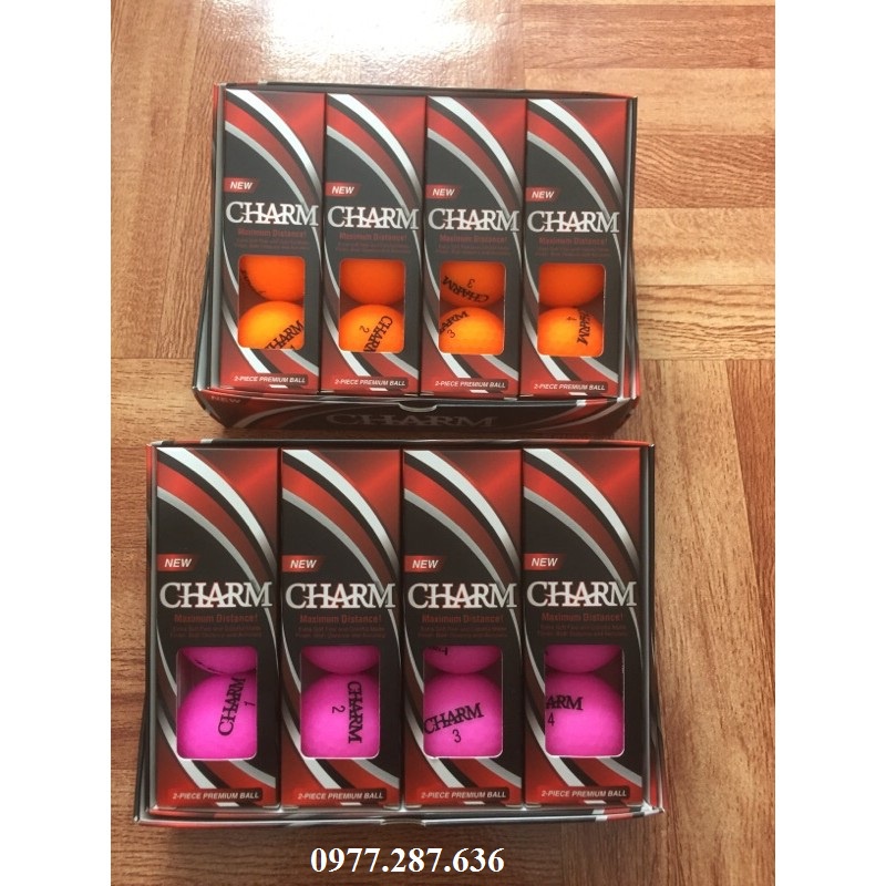 Bóng golf Charm nhập khẩu chính hãng từ Canada 1 Hộp 12 quả BB004