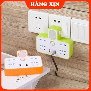 Ổ Cắm Điện Thông Minh Tích Hợp Đèn Ngủ Với 2 Cổng Cắm USB Thích Hợp Cho Phòng Ngủ