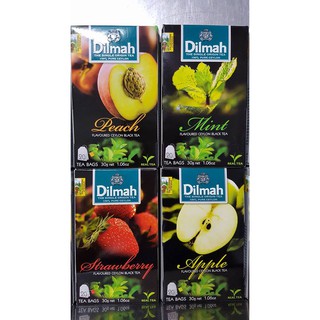 Trà túi lọc Dilmah hương đào/táo/bạc hà/dâu