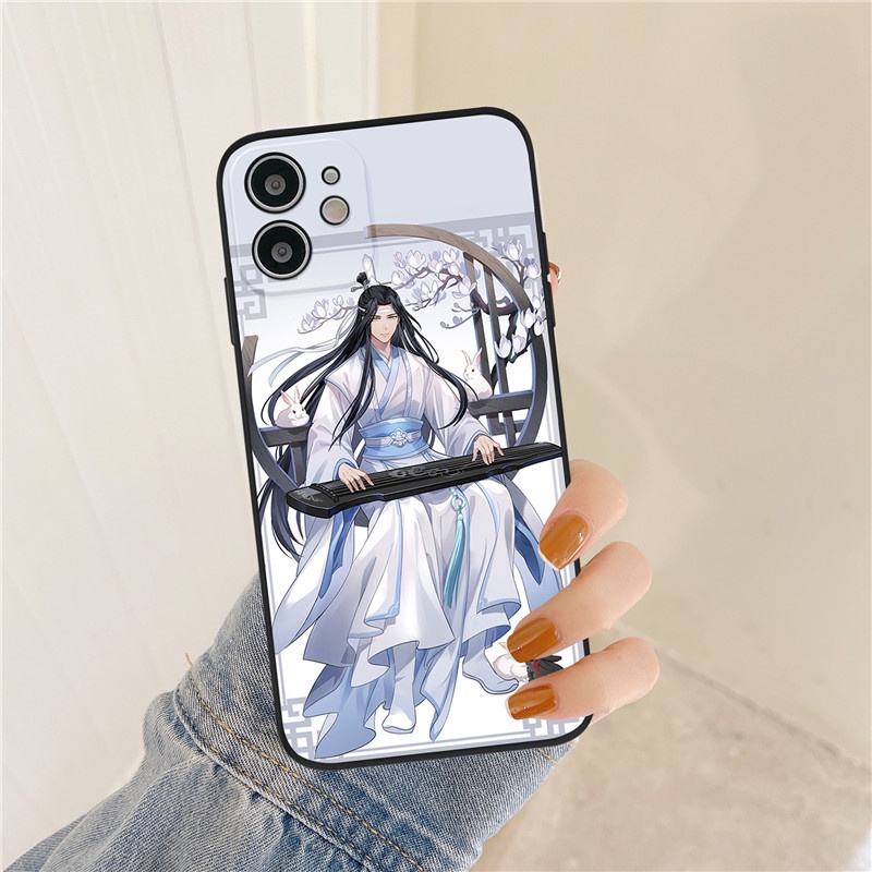 Ốp Điện Thoại Mềm Nhám In Hình Wei Wuxian Lan Wangji Cho IPhone 13 11Promax 7 8 SE 2020 7Plus 8Plus X XS XR XSmax 12 12Pro 12Promax