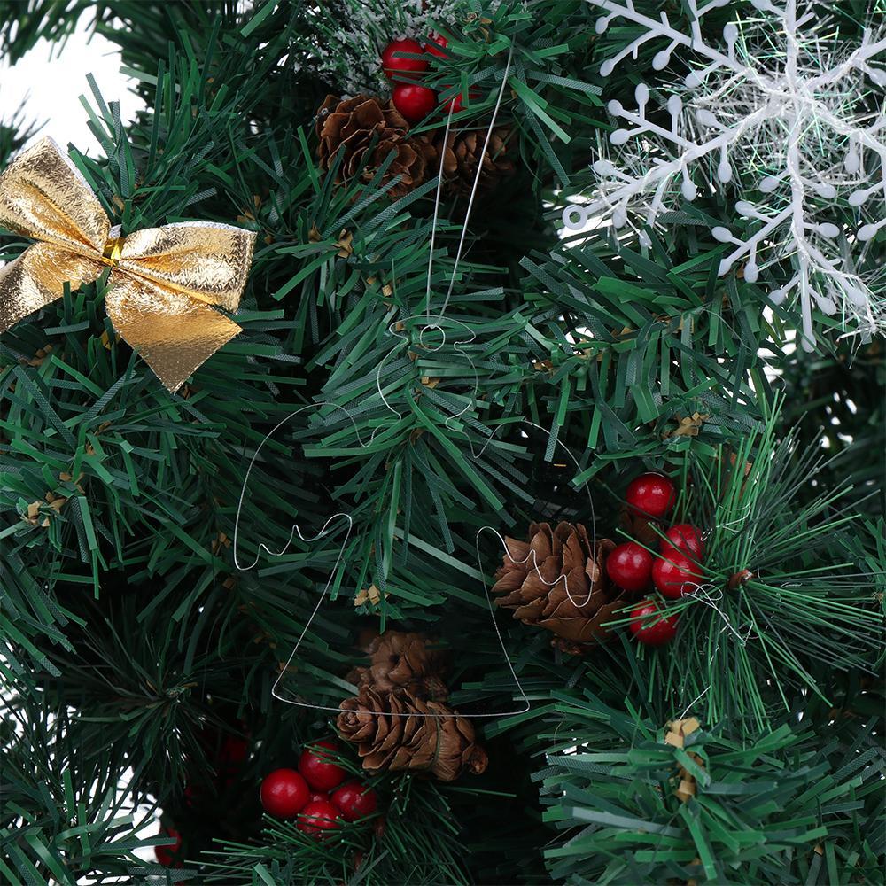 Set 10 Phụ Kiện Trang Trí Cây Thông Noel Bằng Acrylic Trong Suốt DIY