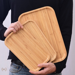 Khay chữ nhật gỗ tre cao cấp |đĩa gỗ tre chữ nhật | đĩa tre cn decor | khay tre chuyên dụng chụp decor cao cấp