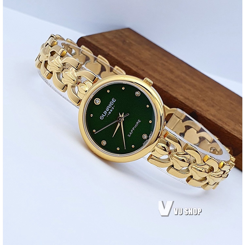 Đồng hồ nữ SUNRISE 9977SA - Chính hãng, chống trầy