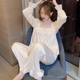 Set pijama tiểu thư lụa hàng quảng châu cao cấp