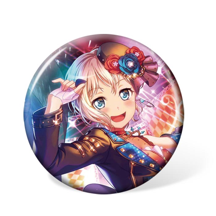 58mm 1pc anime bang dream! Huy Hiệu Cài Áo Hình Tròn In Nhân Vật Hoạt Hình Ngộ Nghĩnh