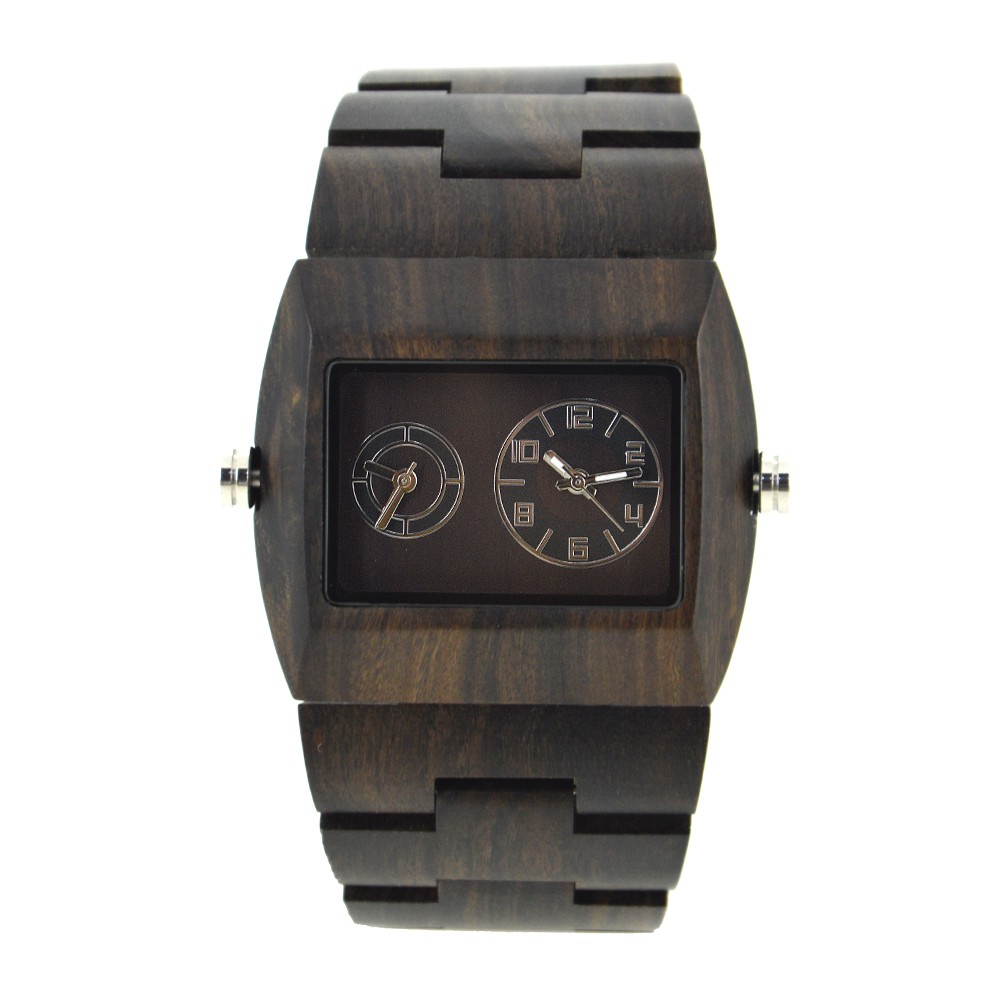 Đồng hồ nam đeo tay gỗ mun đen mã ZS-W021C bewell