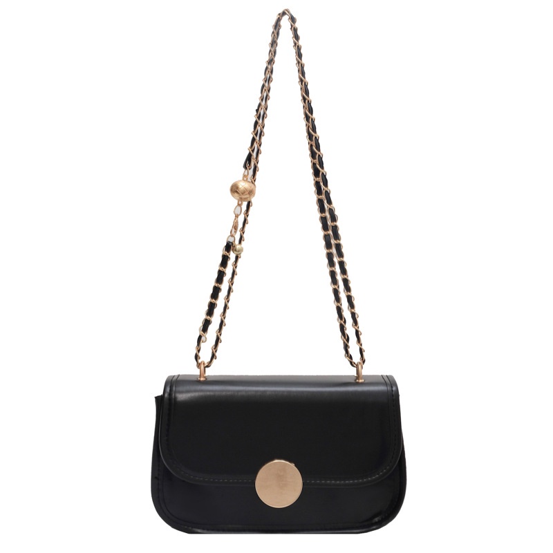 Túi Đeo Chéo Dáng Vuông Nhỏ Phối Dây Xích Thời Trang 2022 Cao Cấp