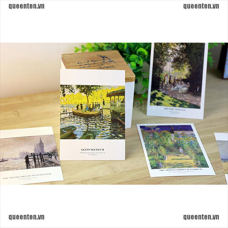 Set 30 Tấm Bưu Thiếp Hoạ Tiết Hoạt Hình Phong Cách vintage Thẻ